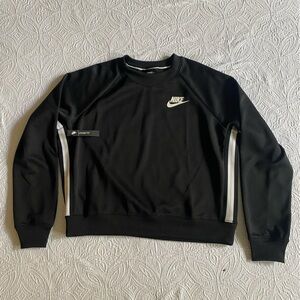 Nike Women’s Black and White Crewneck Sweater
